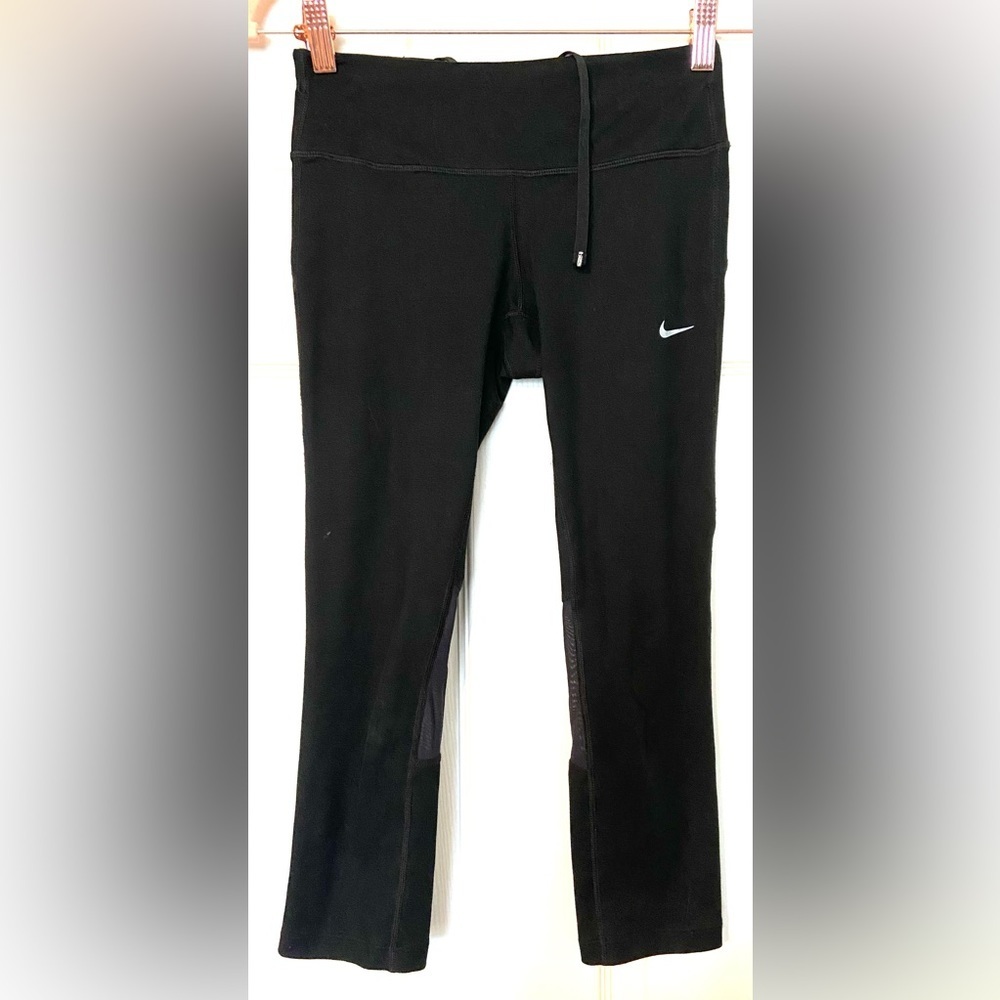 Womens NIKE DRI FIT athletic fitted leggings pants sz XS